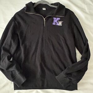 Sanrio Kuromi Black Zip-Up Sweater with Purple Accent - Girl’s Size 12